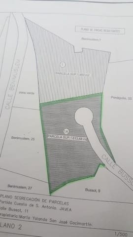 Tomt till salu i Javea / Xàbia - 435 000 € (Ref: 8945022)