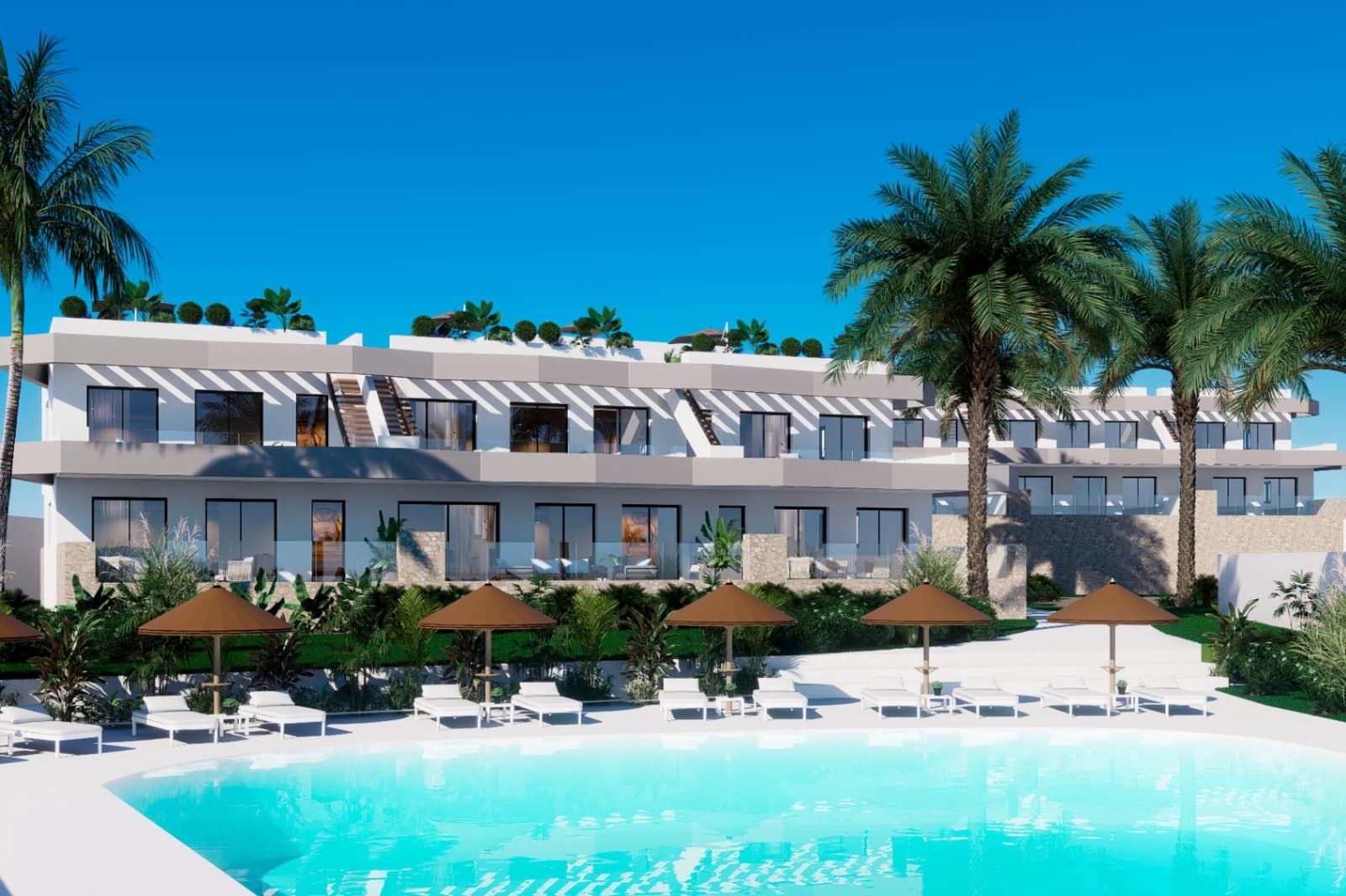 2 bedroom Villa for sale in Finestrat with pool garage - € 379,900 (Ref: 8945467)