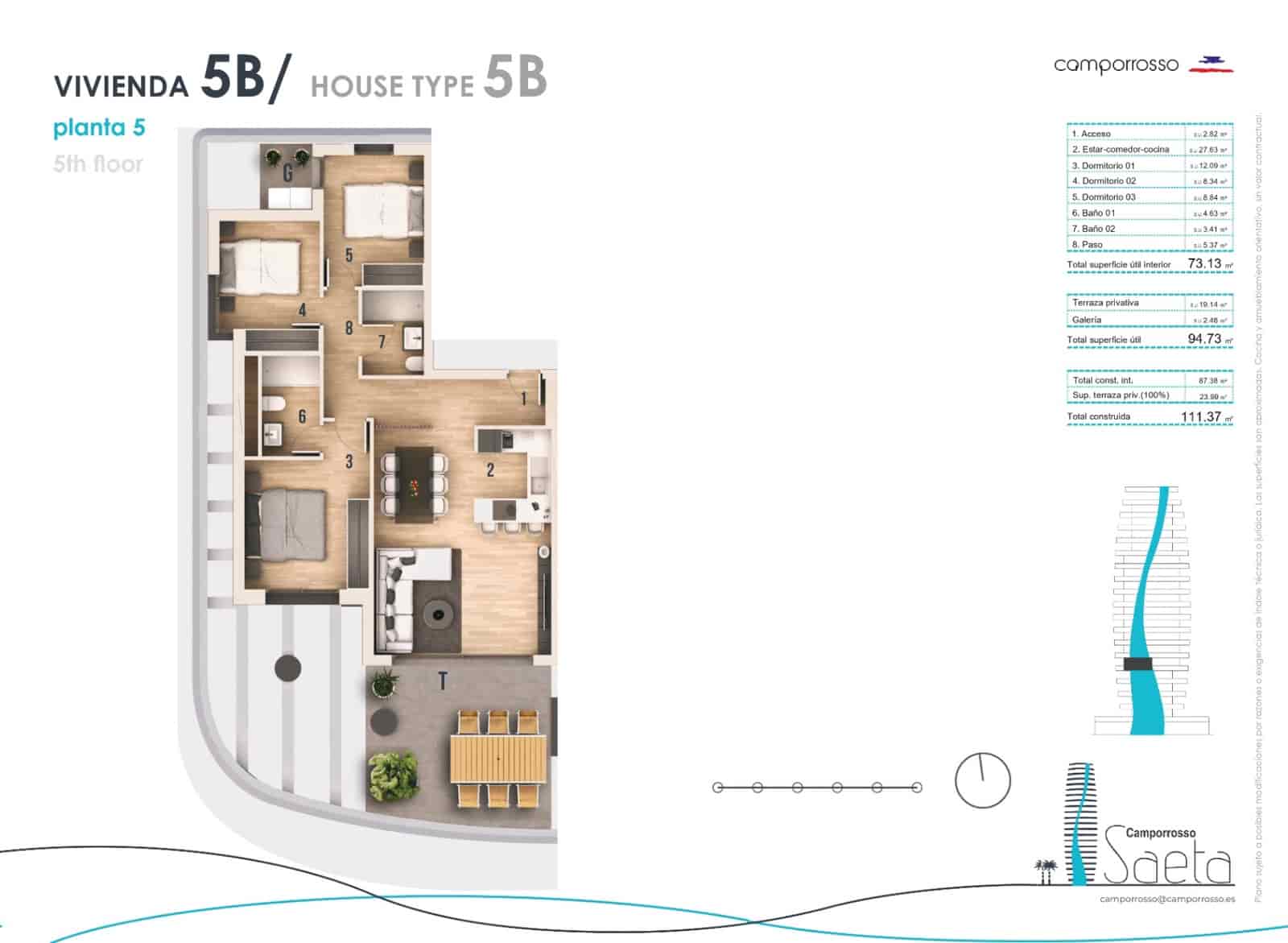 3 Zimmer Apartment zu verkaufen in Calpe / Calp mit Pool - 539.000 € (Ref: 9326749)