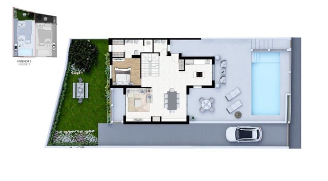 Chalet de 4 habitaciones en Alfaz del Pi / L'Alfàs del Pi en venta con piscina garaje - 745.000 € (Ref: 9328417)