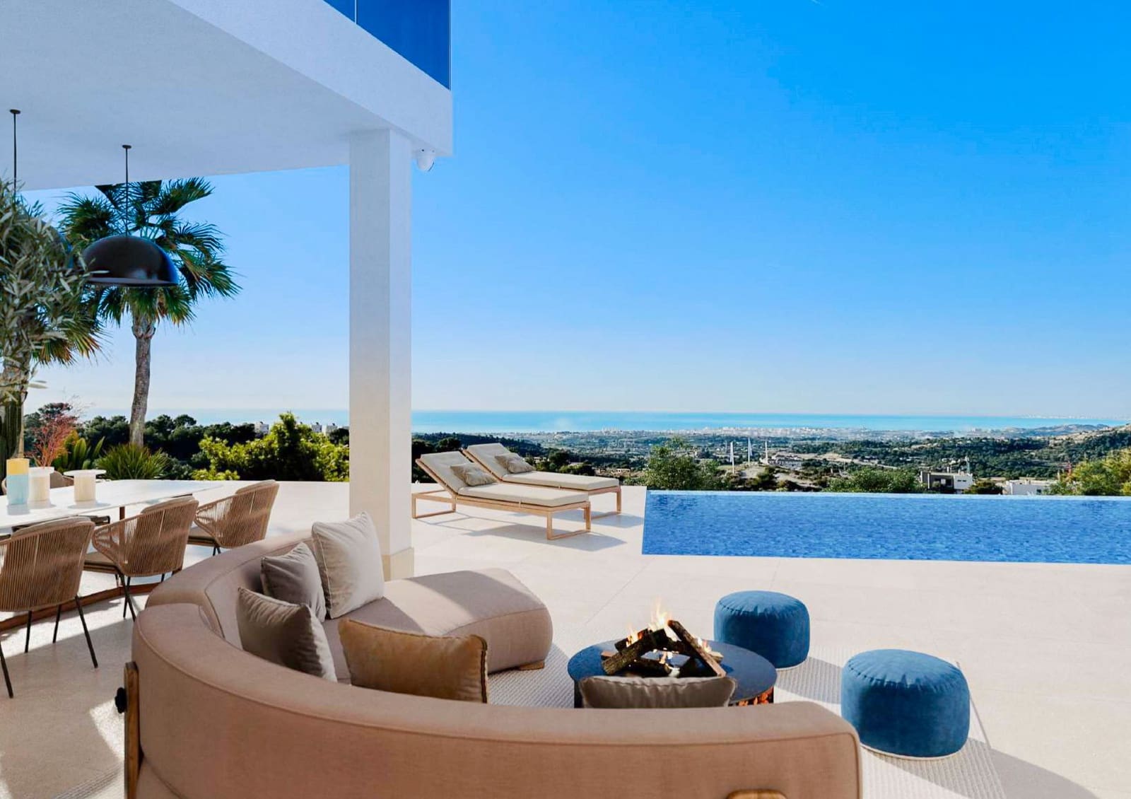 4 makuuhuone Huvila myytävänä paikassa Finestrat mukana uima-altaan 
autotalli - 2 200 000 € (Ref: 9328445)