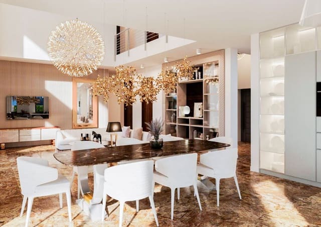 4 makuuhuone Huvila myytävänä paikassa Finestrat mukana uima-altaan 
autotalli - 2 200 000 € (Ref: 9328445)