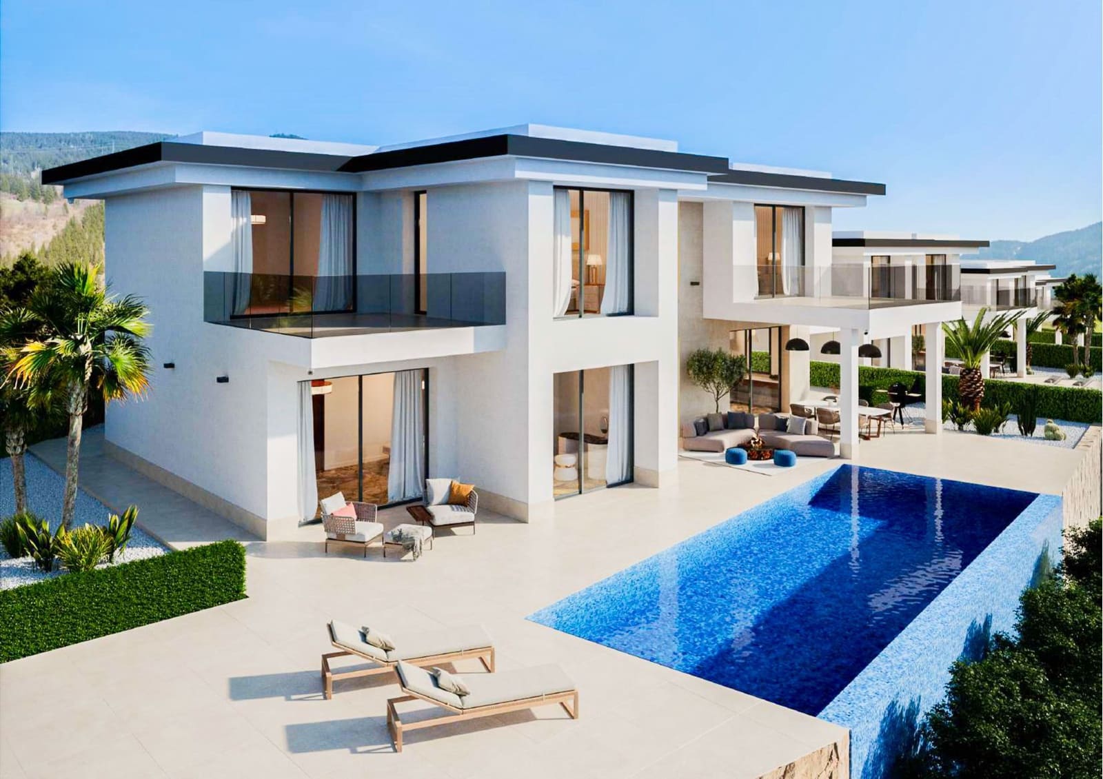 4 makuuhuone Huvila myytävänä paikassa Finestrat mukana uima-altaan 
autotalli - 2 200 000 € (Ref: 9328445)