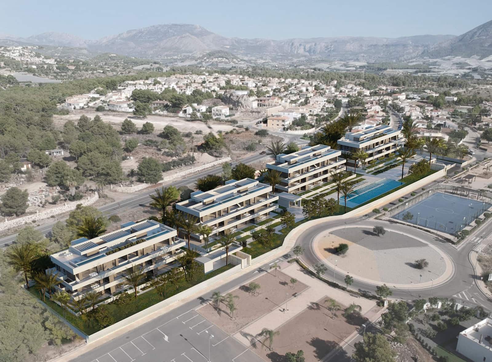 Apartamento de 2 habitaciones en La Nucia en venta con piscina garaje - 411.950 € (Ref: 9328489)