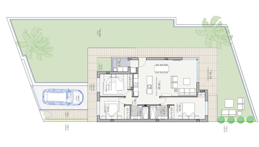 3 Zimmer Villa zu verkaufen in Polop mit Pool Garage - 495.000 € (Ref: 9328497)