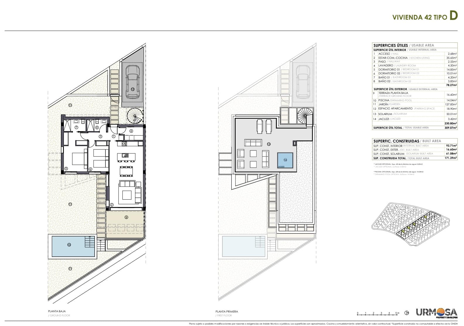 2 chambre Villa/Maison à vendre à Polop avec piscine garage - 540 000 € (Ref: 9328501)