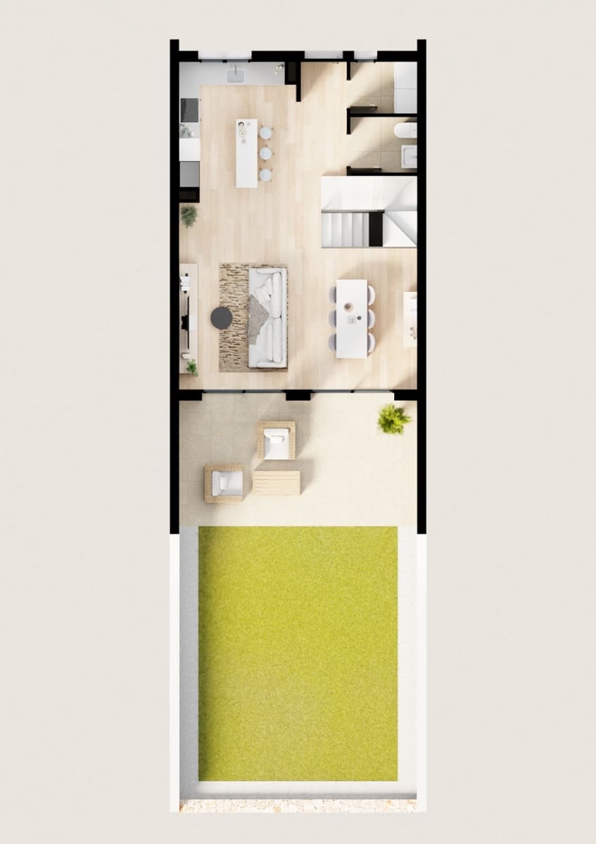 4 chambre Maison de Ville à vendre à Finestrat avec piscine garage - 390 000 € (Ref: 9328521)