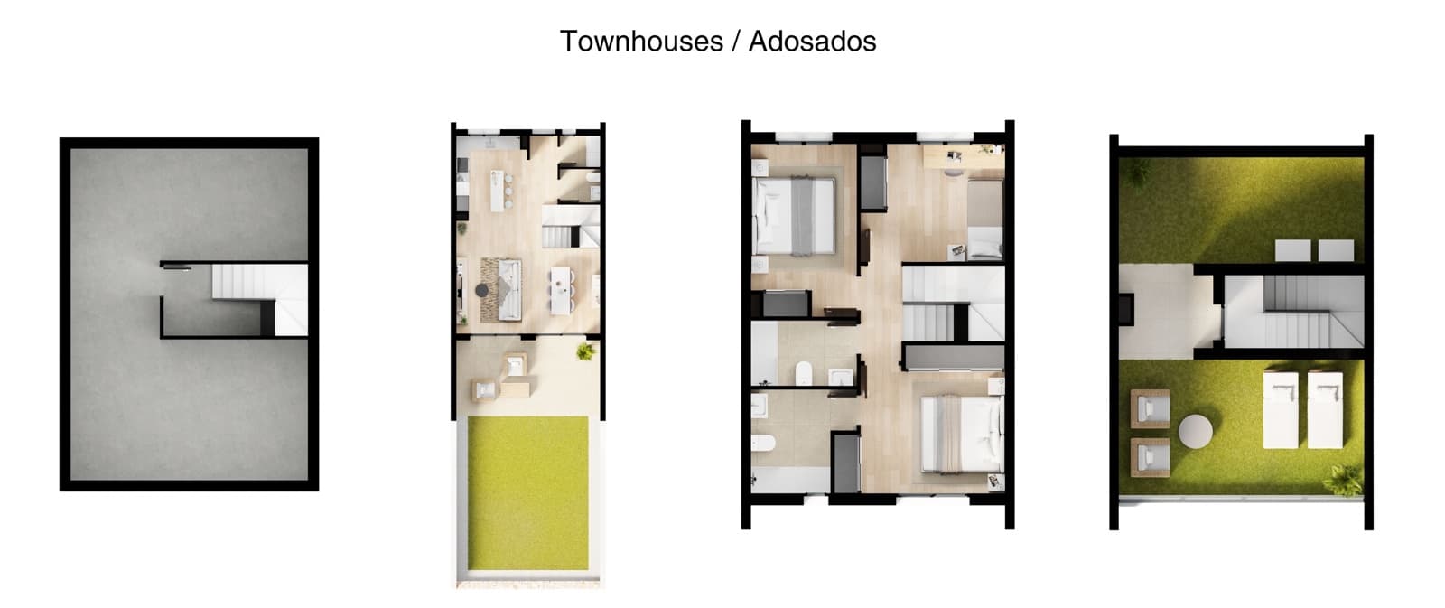 4 chambre Maison de Ville à vendre à Finestrat avec piscine garage - 390 000 € (Ref: 9328521)