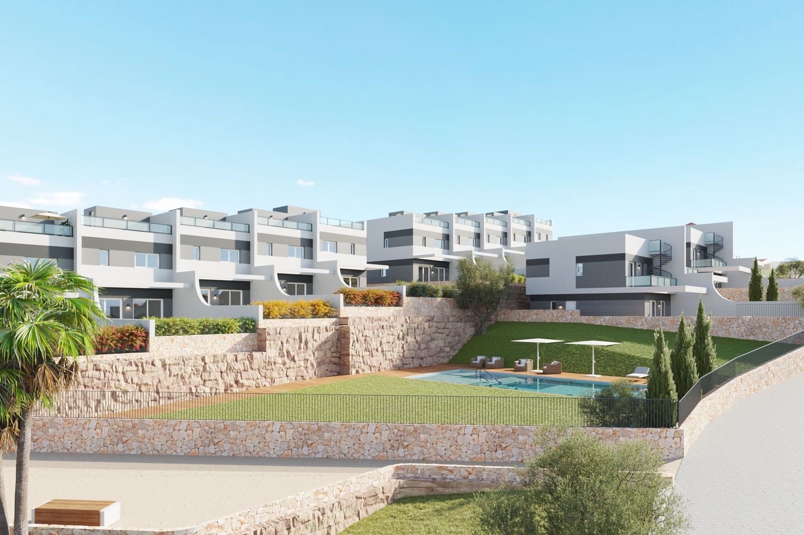 4 chambre Maison de Ville à vendre à Finestrat avec piscine garage - 390 000 € (Ref: 9328521)