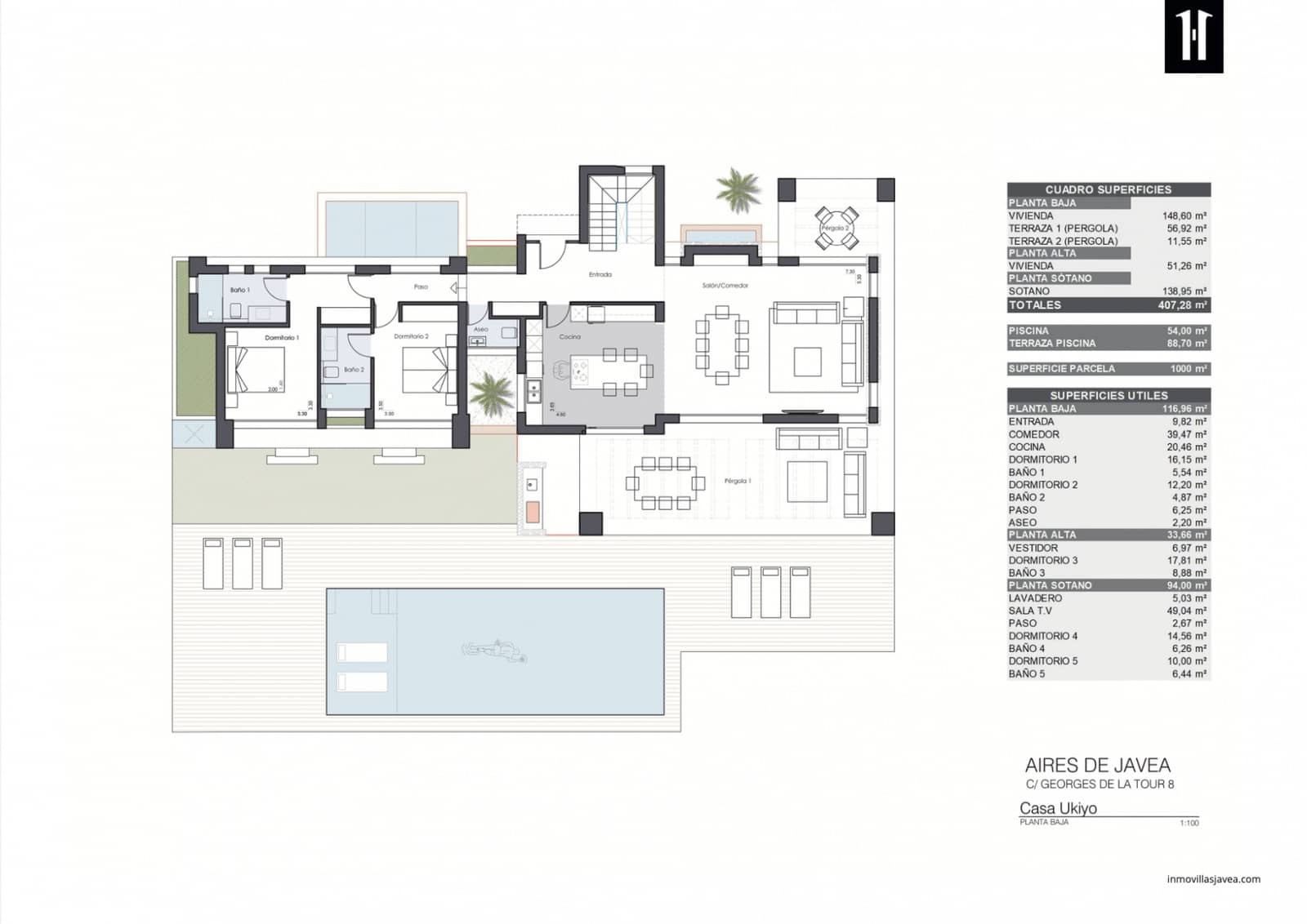 5 chambre Villa/Maison à vendre à Javea / Xabia avec piscine - 2 399 000 € (Ref: 9537441)