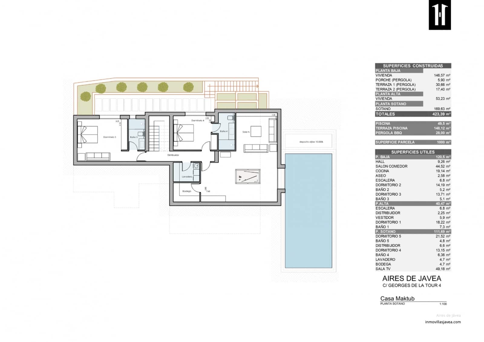 5 soverom Villa til salgs i Adsubia med svømmebasseng - € 2 200 000 (Ref: 9537547)