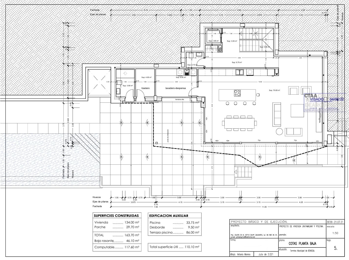 4 sypialnia Willa na sprzedaż w Benissa z basenem - 2 450 000 € (Ref: 9569805)
