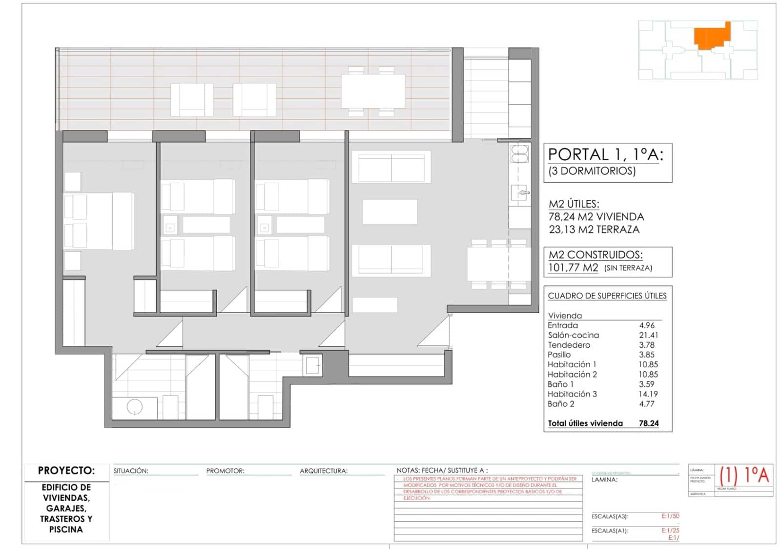 Apartamento de 3 habitaciones en Javea / Xàbia en venta con piscina garaje - 525.000 € (Ref: 9723815)