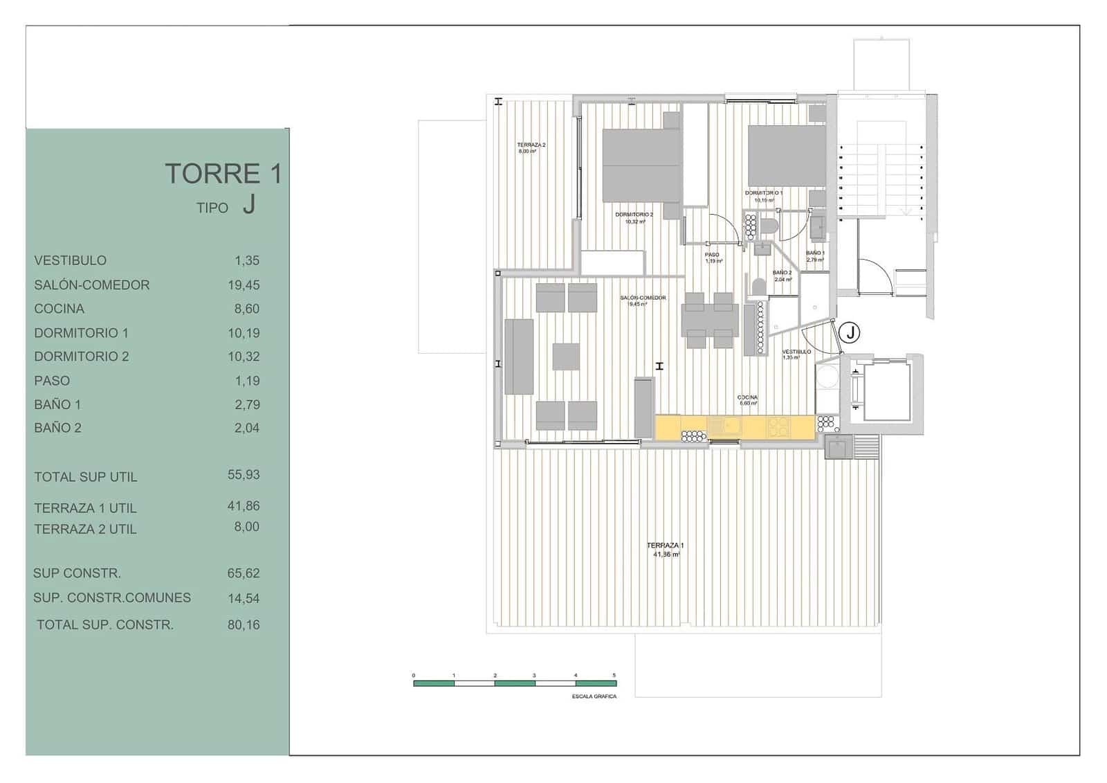 Ático de 2 habitaciones en Guardamar del Segura en venta - 445.000 € (Ref: 9757952)