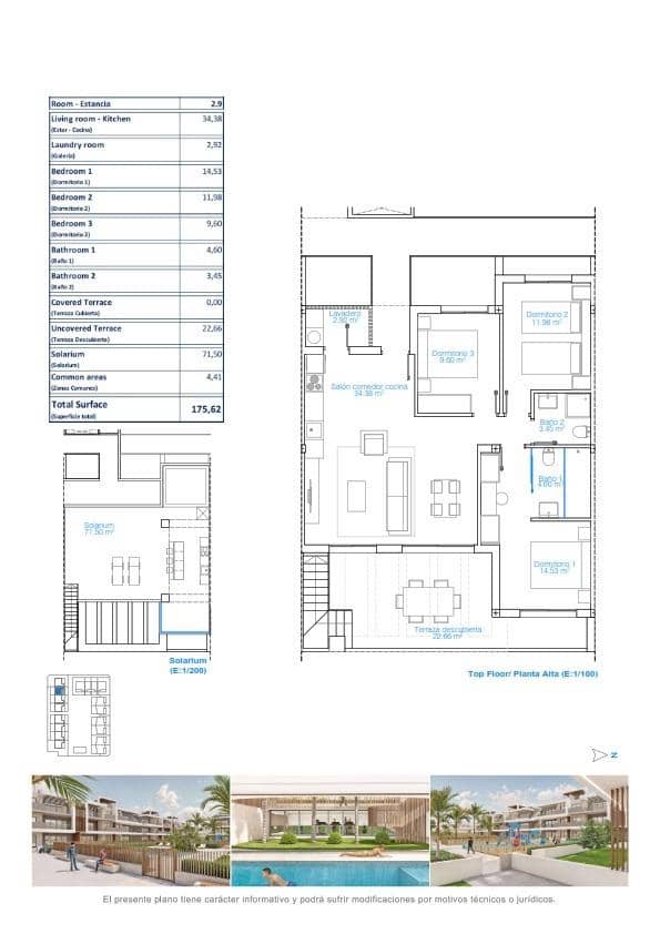 3 soveværelse Penthouse til salg i Torre de la Horadada - € 539.900 (Ref: 9757996)