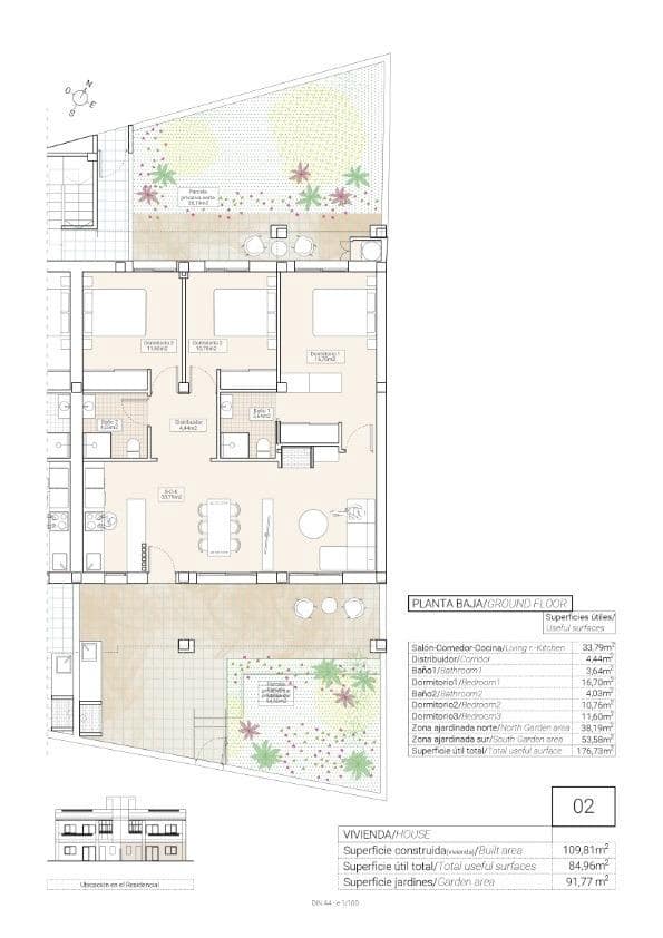 3 soverom Kjedet enebolig til salgs i Hondon de las Nieves - € 215 000 (Ref: 9758116)