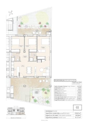 3 soverom Kjedet enebolig til salgs i Hondón de las Nieves - € 215 000 (Ref: 9758116)