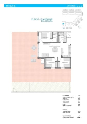 3 slaapkamer Appartement te koop in El Raso, Guardamar del Segura - € 339.900 (Ref: 9758117)