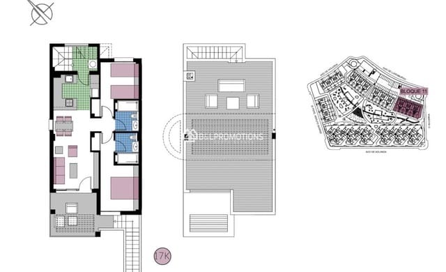 2 camera da letto Appartamento in vendita in Mil Palmeras, Pilar de la Horadada con piscina garage - 329.000 € (Rif: 10062867)