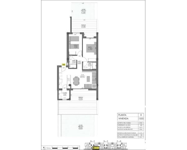 2 bedroom Apartment for sale in Algorfa with pool garage - € 289,000 (Ref: 6592621)