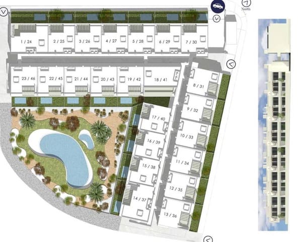 Apartamento de 2 habitaciones en Punta Prima, Torrevieja en venta con piscina garaje - 360.000 € (Ref: 6592628)