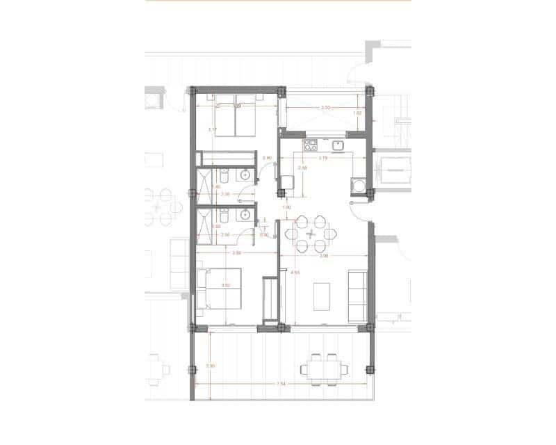 3 Zimmer Apartment zu verkaufen in Los Narejos mit Pool Garage - 255.000 € (Ref: 6592644)