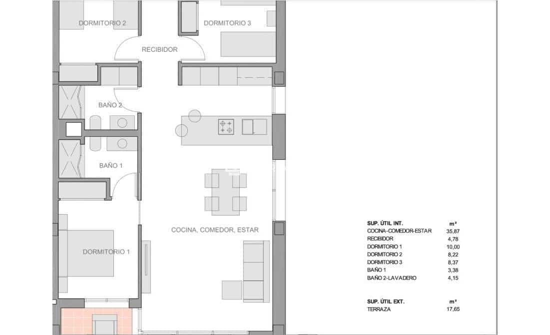 Apartamento de 3 habitaciones en El Raso en venta con piscina garaje - 264.000 € (Ref: 8681124)