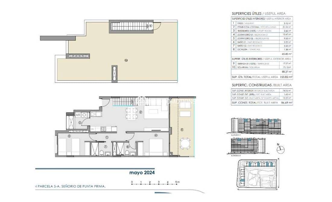 2 chambre Appartement à vendre à Punta Prima avec piscine garage - 289 000 € (Ref: 8681149)