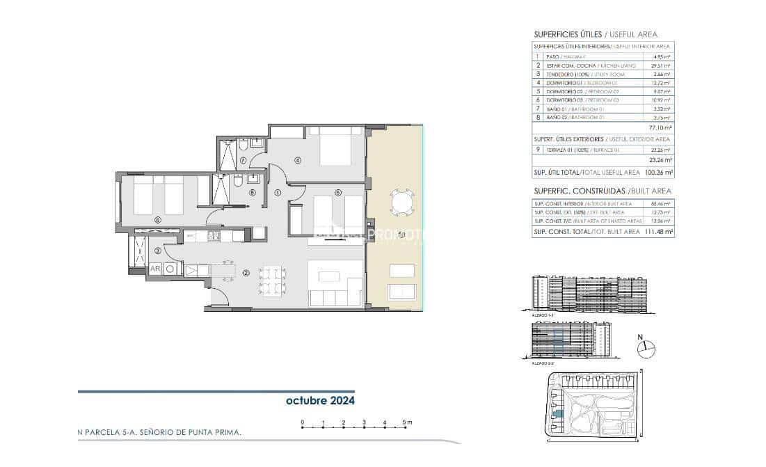 2 chambre Appartement à vendre à Punta Prima avec piscine garage - 289 000 € (Ref: 8681149)