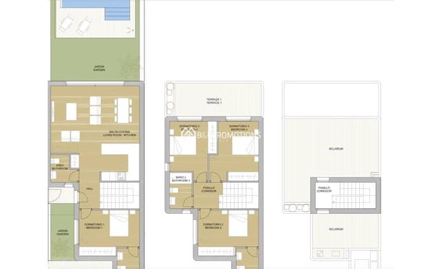 3 chambre Villa/Maison à vendre à Mil Palmeras, Pilar de la Horadada avec piscine - 539 900 € (Ref: 8681170)