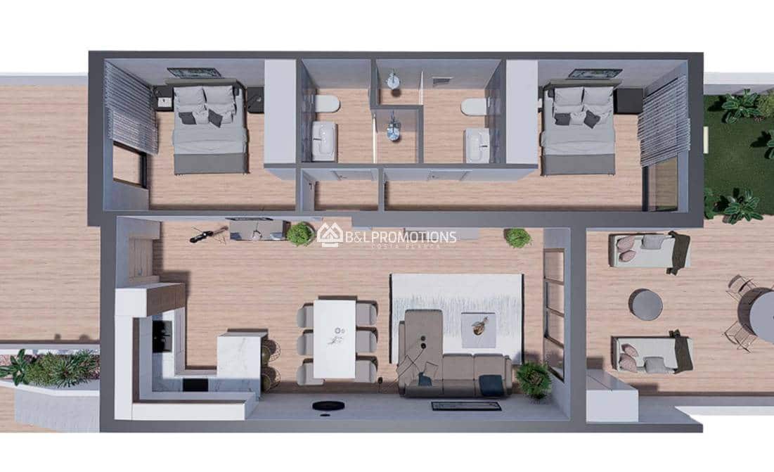 2 bedroom Apartment for sale in Los Balcones with pool garage - € 279,900 (Ref: 8681326)