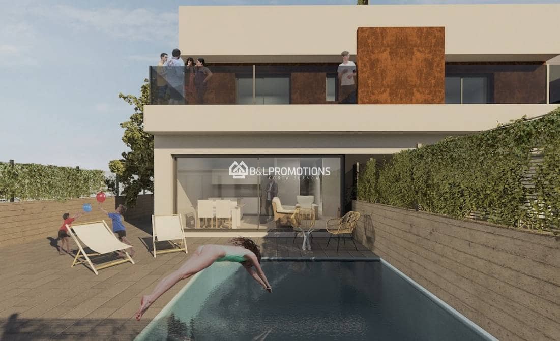 3 makuuhuone Huvila myytävänä paikassa Santiago de la Ribera mukana uima-altaan 
autotalli - 425 000 € (Ref: 8882055)