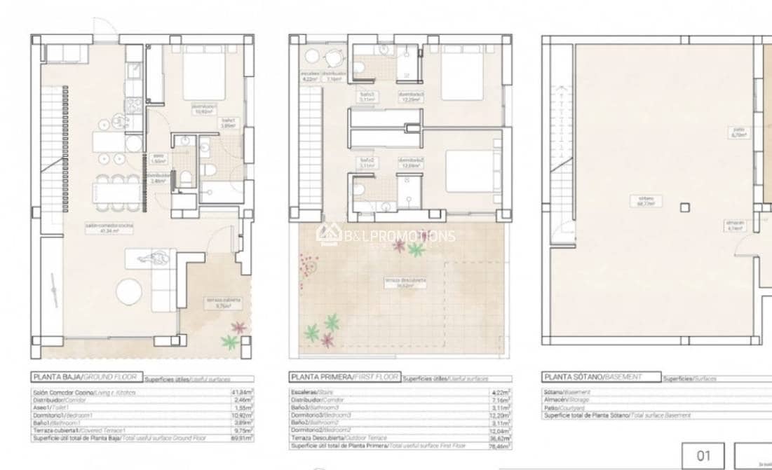 3 bedroom Villa for sale in Hondon de las Nieves with pool garage - € 357,250 (Ref: 8924569)