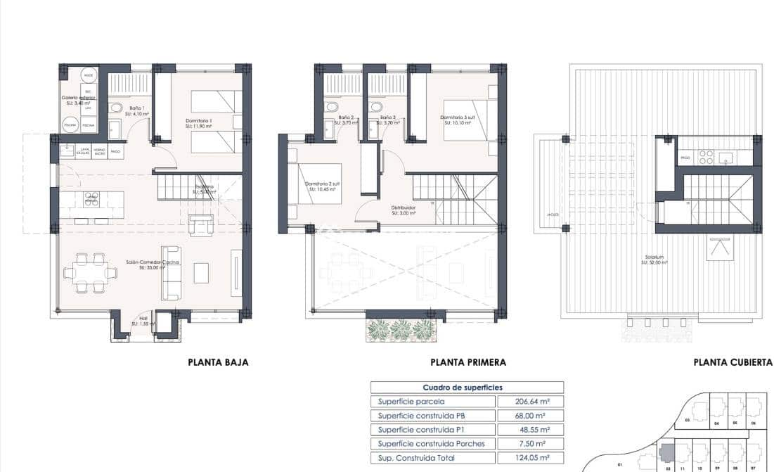 3 bedroom Villa for sale in Los Montesinos with pool garage - € 465,000 (Ref: 8982907)