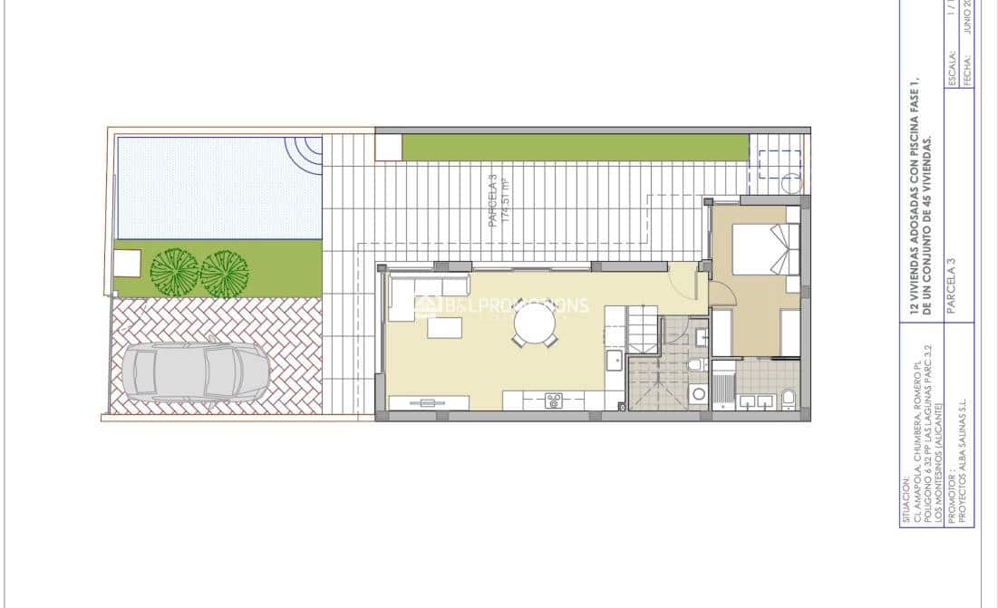 3 Zimmer Villa zu verkaufen in Los Montesinos mit Pool Garage - 409.900 € (Ref: 9006066)