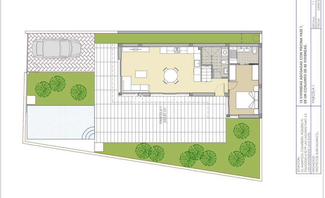 3 Zimmer Villa zu verkaufen in Los Montesinos mit Pool Garage - 409.900 € (Ref: 9006066)