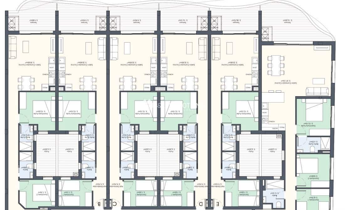 2 makuuhuone Huoneisto myytävänä paikassa Torrevieja mukana uima-altaan 
autotalli - 339 000 € (Ref: 9097601)