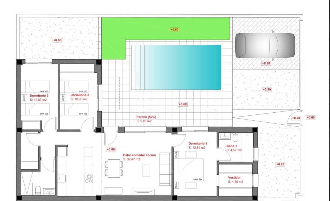 Chalet de 3 habitaciones en Daya Nueva en venta con piscina garaje - 349.000 € (Ref: 9442862)