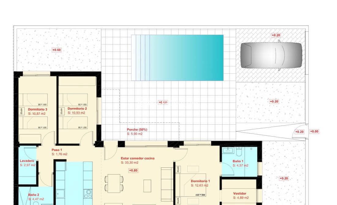 Chalet de 3 habitaciones en Daya Nueva en venta con piscina garaje - 349.000 € (Ref: 9442862)