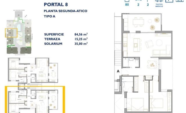 2 camera da letto Appartamento in vendita in San Pedro del Pinatar ciudad, San Pedro del Pinatar con piscina garage - 272.900 € (Rif: 9838677)
