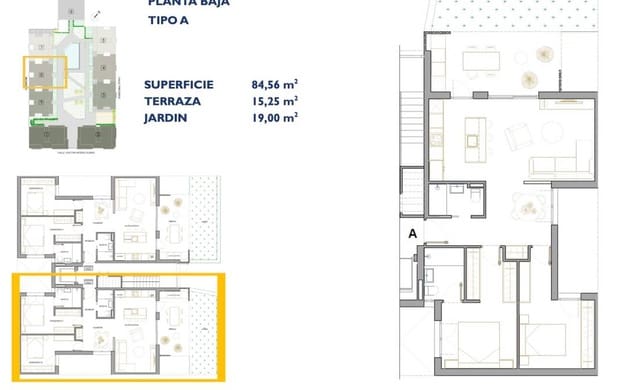 2 camera da letto Appartamento in vendita in San Pedro del Pinatar ciudad, San Pedro del Pinatar con piscina garage - 272.900 € (Rif: 9838677)
