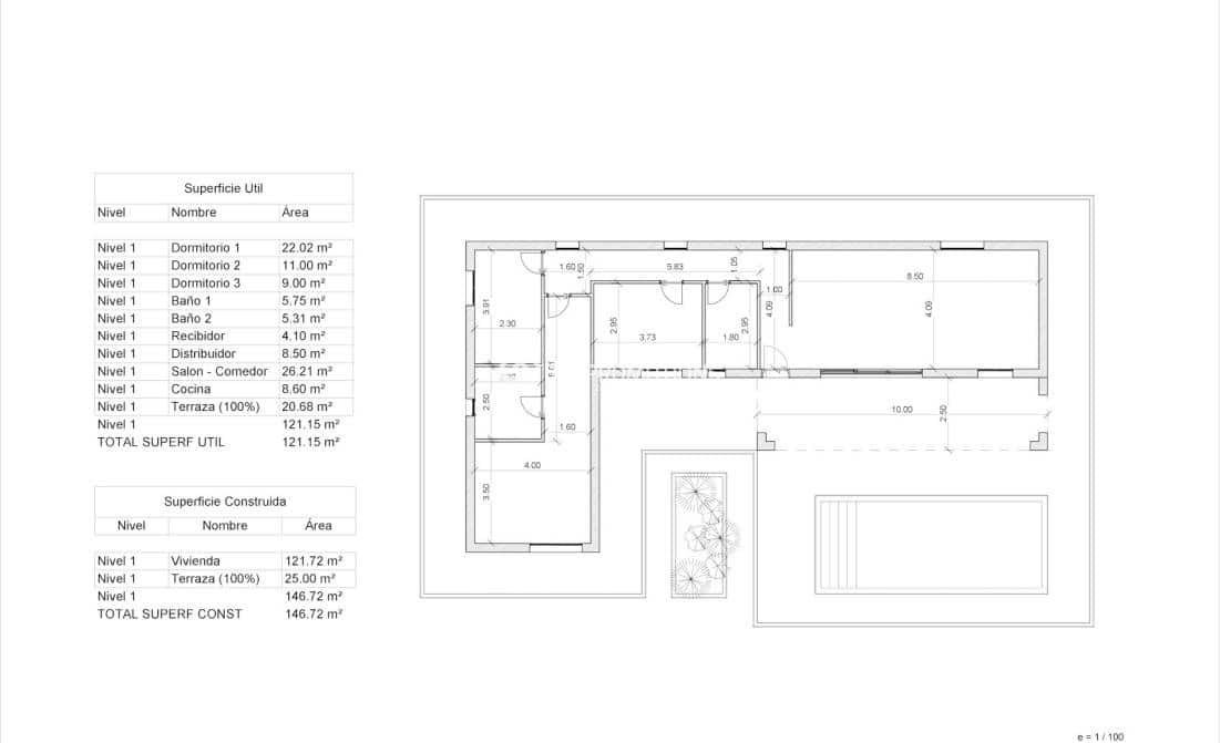 Chalet de 2 habitaciones en La Romana en venta con piscina garaje - 376.000 € (Ref: 9873514)