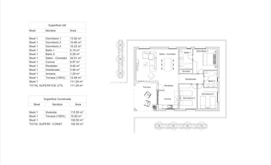 2 camera da letto Villa in vendita in Hondon de las Nieves con piscina garage - 382.000 € (Rif: 9873515)