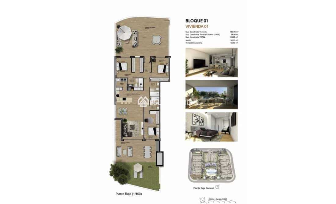 2 camera da letto Appartamento in vendita in Monforte del Cid con piscina garage - 299.000 € (Rif: 9873516)