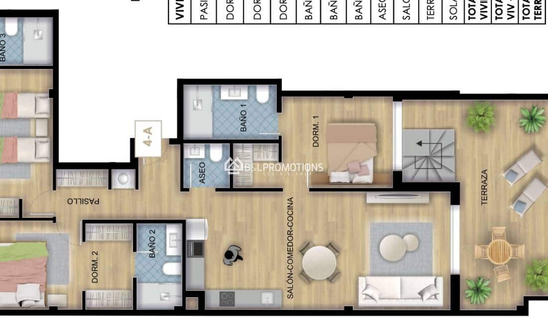 3 sovrum Lägenhet till salu i Torrevieja med pool - 335 000 € (Ref: 9873518)