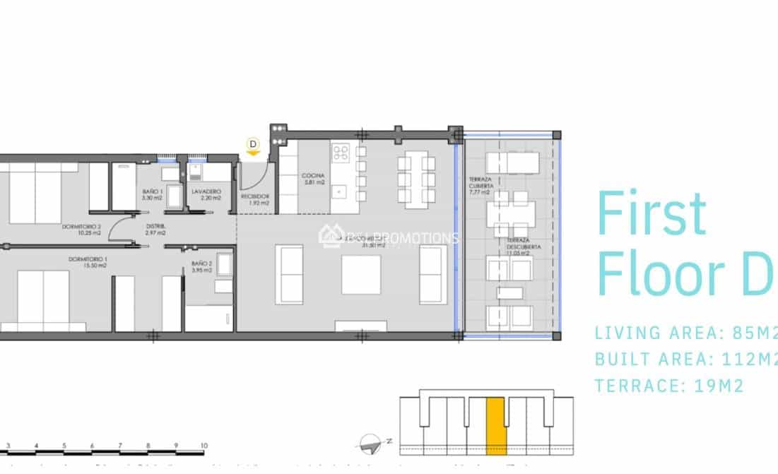 Apartamento de 2 habitaciones en Mar de Cristal en venta con piscina garaje - 305.000 € (Ref: 9922994)