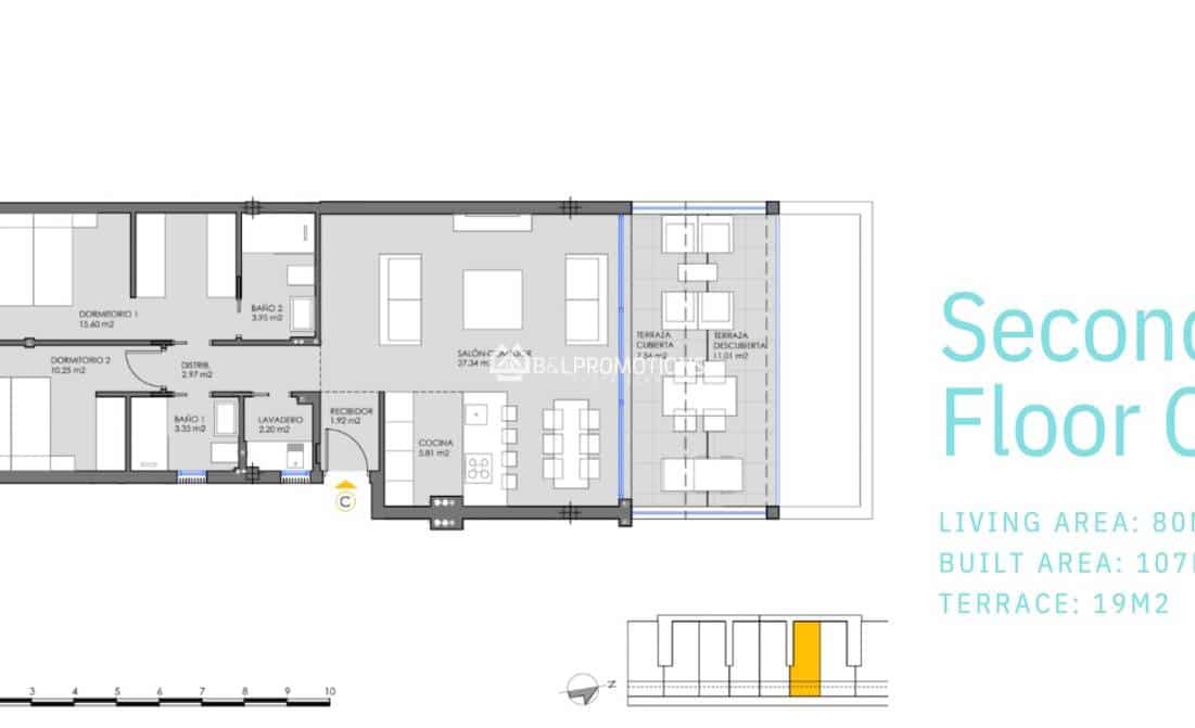 Apartamento de 2 habitaciones en Mar de Cristal en venta con piscina garaje - 305.000 € (Ref: 9922994)