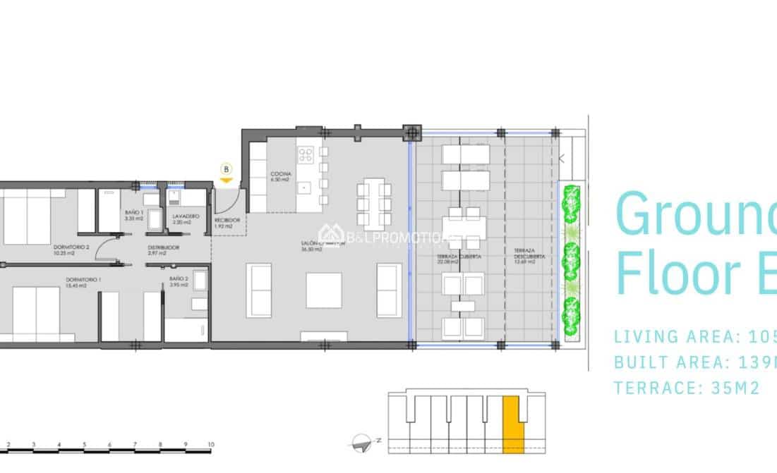 Apartamento de 2 habitaciones en Mar de Cristal en venta con piscina garaje - 305.000 € (Ref: 9922994)