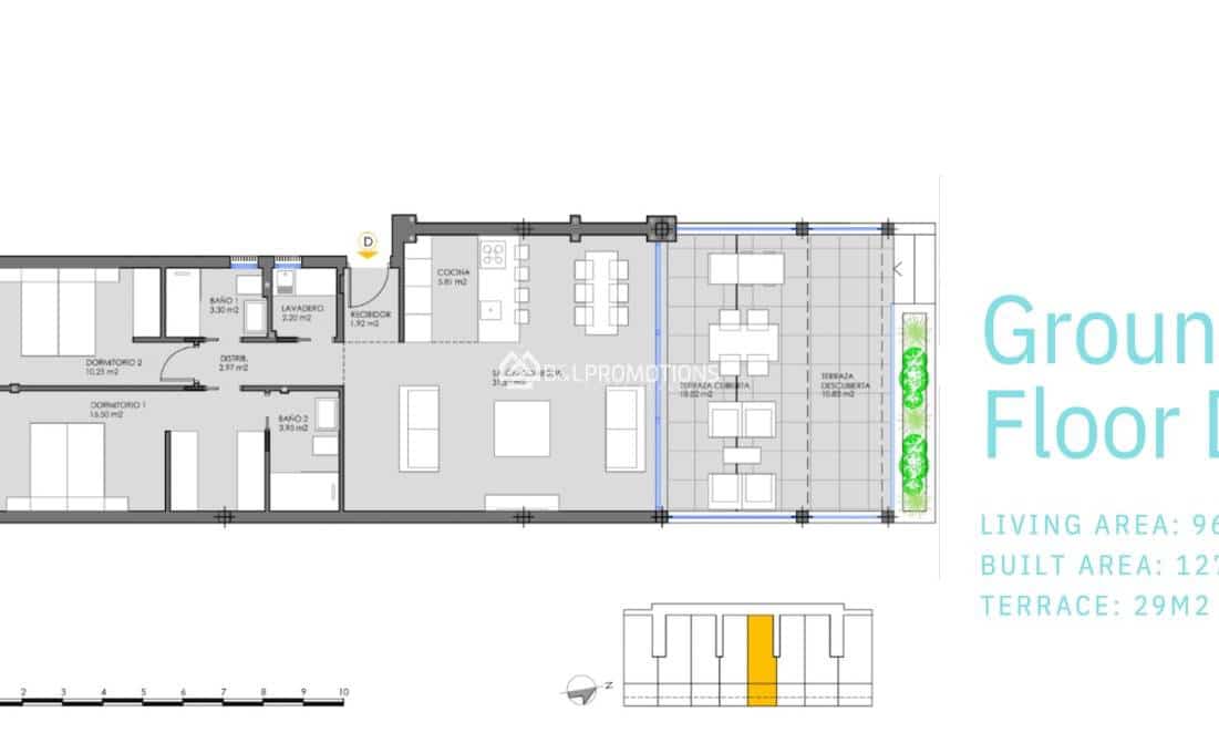 Apartamento de 2 habitaciones en Mar de Cristal en venta con piscina garaje - 305.000 € (Ref: 9922994)