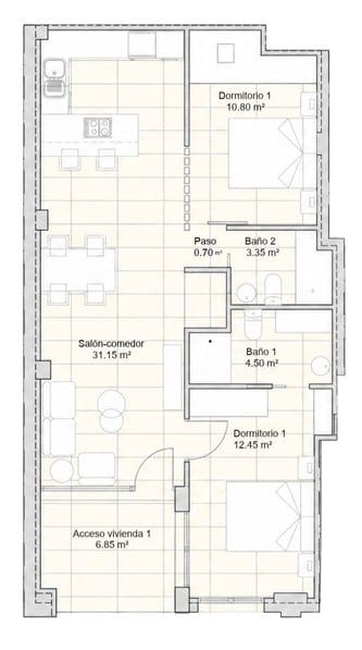 2 bedroom Apartment for sale in Santiago de la Ribera - € 239,000 (Ref: 10175772)
